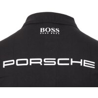 Porsche Motorsport Hugo Boss Herren Kurzarm Poloshirt Polo Shirt Schwarz