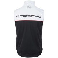 Porsche Motorsport Hugo Boss Mens Sports Softshell Vest Waistcoat Jacket Black / White