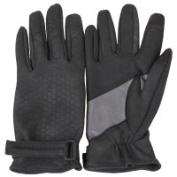 Porsche Design Mens Leather Gloves Size 9 / L Black Struct Titan Gloves