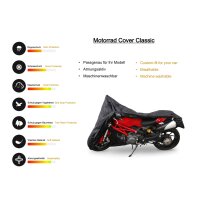 Motor Bike Motorbike Motorcycle Cover Black Size XL