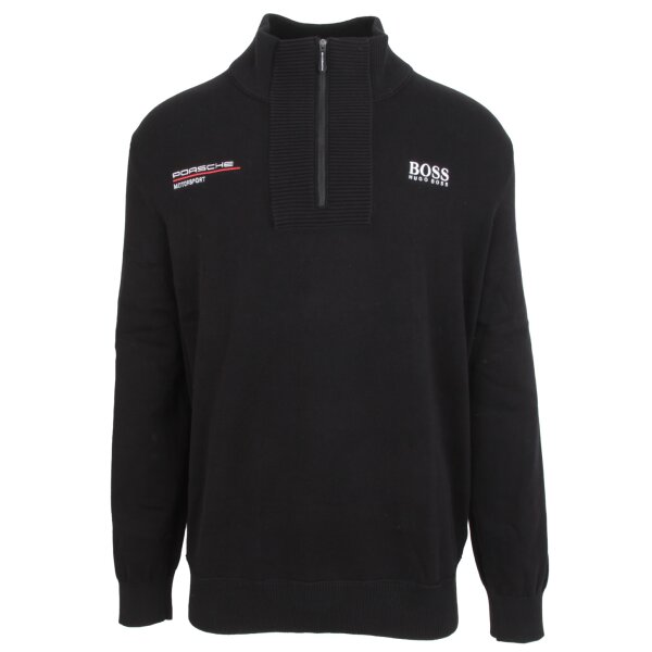 Porsche Motorsport Mens Hugo Boss Pullover Sweater Jumper Troyer Black