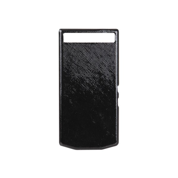 Porsche Desgin Leather Battery Door Cover for Blackberry P9982 Saffano Black