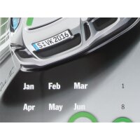Porsche 911 R Calendar on A Metal Tin Sign Sheet Metal Sign