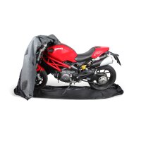 Premium Motorrad Abdeckung Cover für Sommer & Winter Abdeckplane in 600D Oxford für indoor & outdoor Größe L