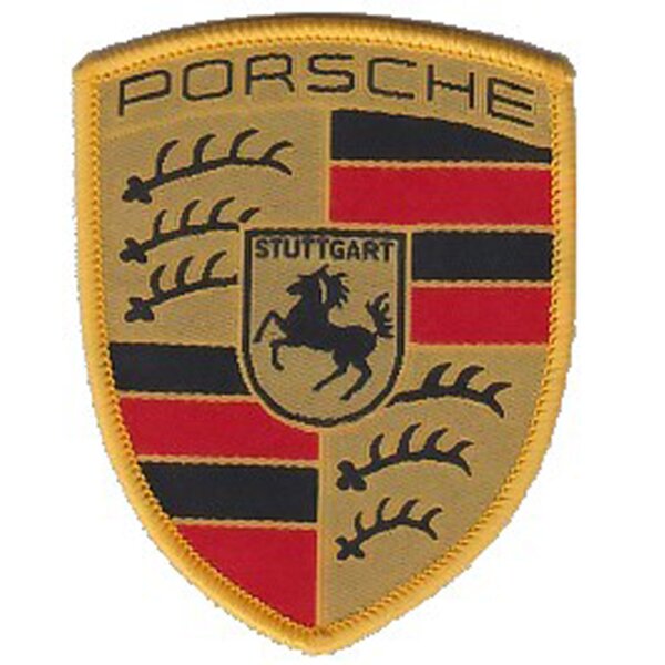 Porsche Crest fabric emblem