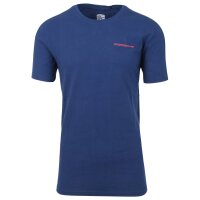 Porsche Herren Kurzarm T-Shirt 100% Baumwolle Rundhals Blau