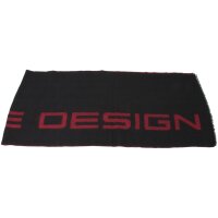 Porsche Design Mens Business Scarf Wool & Polyacrylic Black Red