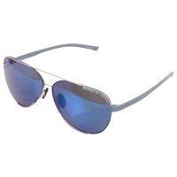 Porsche Men Sunglasses Glasses Blue Silver Mirror Frame...
