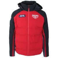 Porsche Mens Winter Quilted Jacket Martini Racing Red